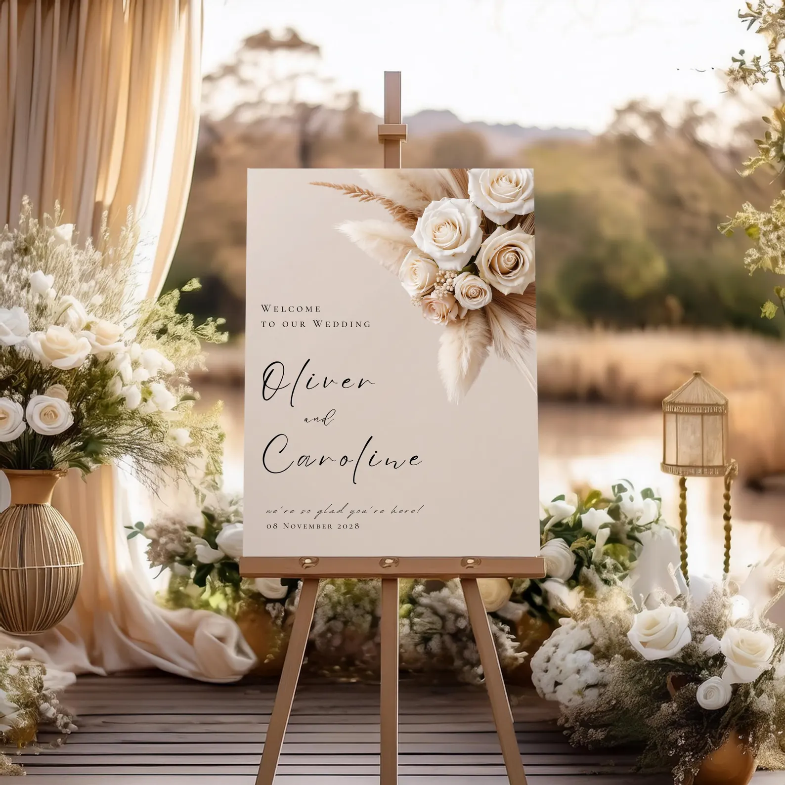 Panneaux de Bienvenue - Collection Romance