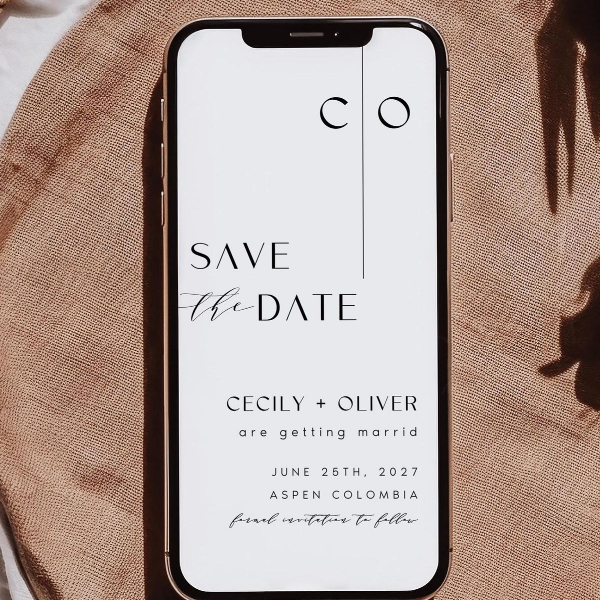 Faire-part Digital - Collection Romance